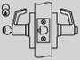 CL3161 Cylindrical Lockset, Entry/Office Function - Corbin Russwin