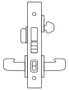 8200 Series Heavy Duty Mortise Lockset, Dormitory/Exit (8245) Function, Lockbody Only - Sargent