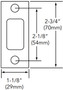 406 Standard Deadbolt Strike - Sargent