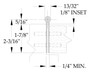 A500 Stainless Steel Full Mortise Continuous Hinge - ABH