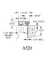 A520 Half Mortise Continuous Gear Hinge - ABH