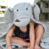 kids elephant hooded robe