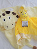 Giraffe hooded towel and Giraffe lovey blanket