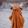 Longhorn hooded towel for kids
