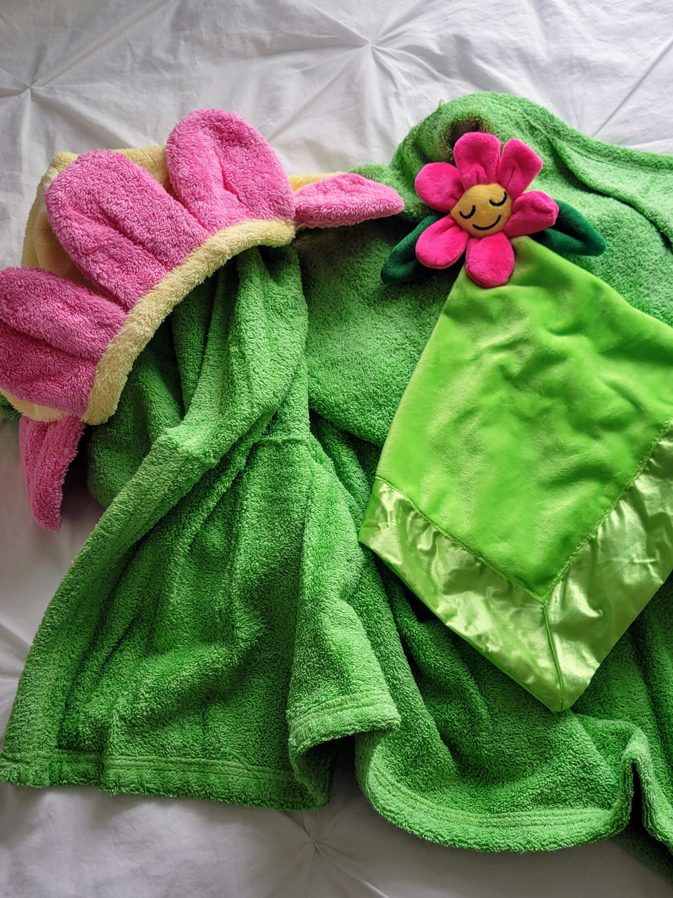 flower hooded towel