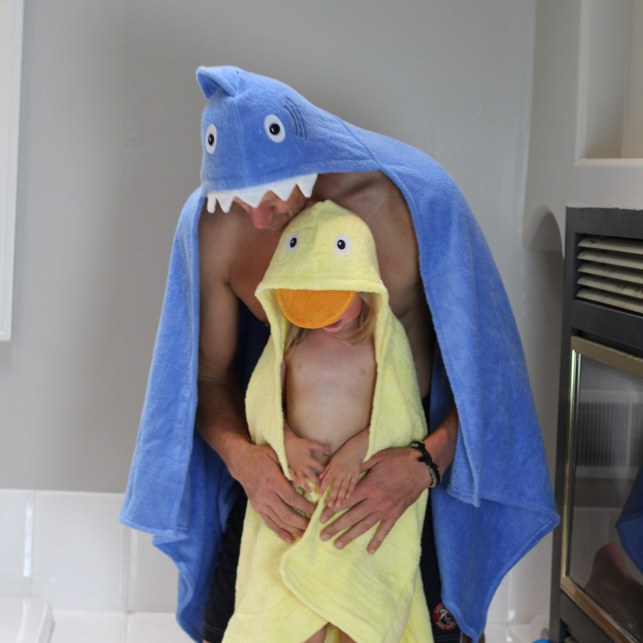 shark hooded towel for adults