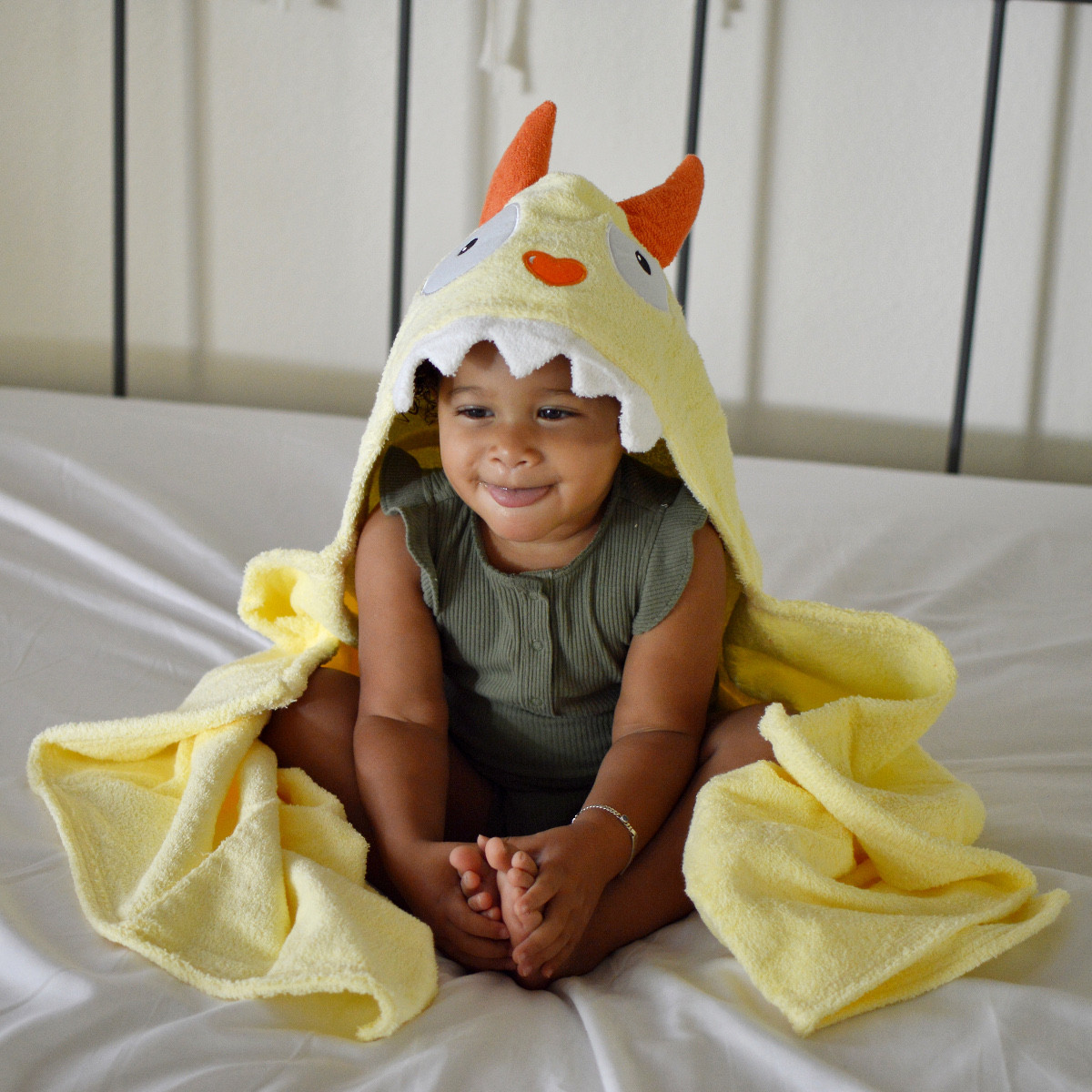 Monster hooded towel