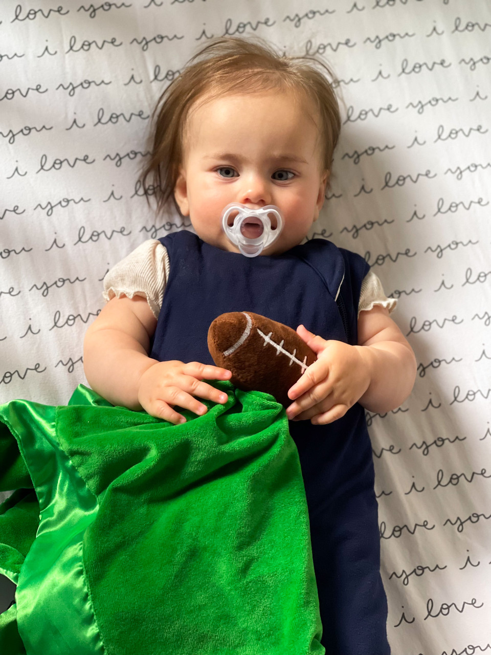Football Lovey Travel Blanket