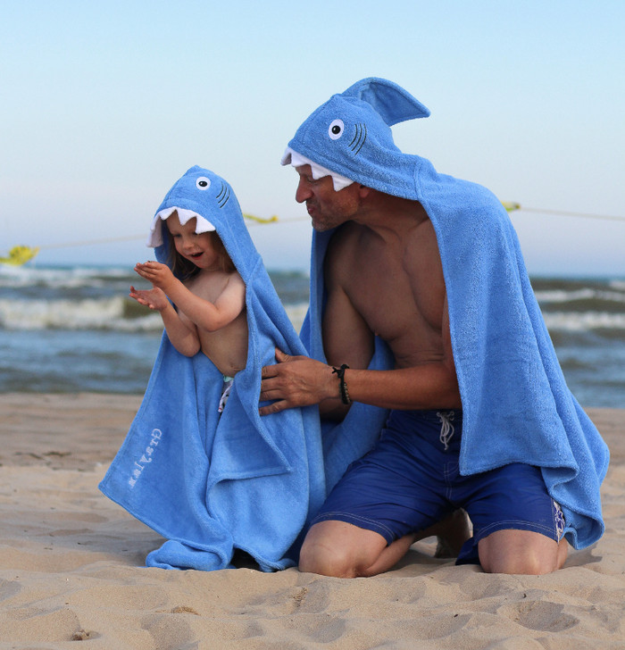 Big hooded towel shark