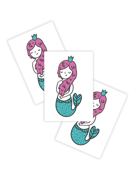 Little mermaid temporary tattoo for toddlers and children