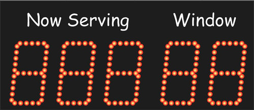 Digital LED TAKE-A-NUMBER Display 5IN (dsp505b_nsw)