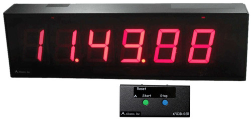 Six-Digit 2-1/3" Display Race Clock (dsp256b_u)