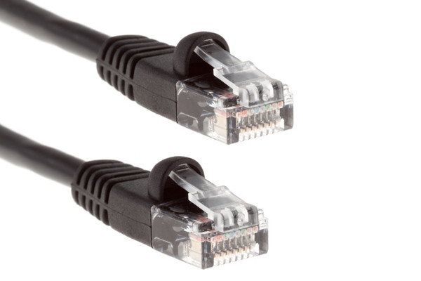 CAT-5E Cable 125 FT Black Jacket (m8bk125f)