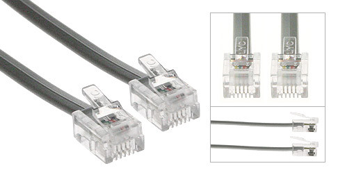 Crossover Phone Cord 200 FT 6P4C RJ11 (m4x200f)