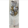 5 Balloon Bouquet - 18" Foil & 4 Latex - This item can't be purchased online - Please call to arrange delivery.