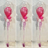 Balloon In A Balloon With Cluster Balloons -  This item can't be purchased online - Please call to arrange delivery.