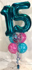 Double Digit + 6 Latex Balloon Bouquet - This item can't be purchased online - Please call to arrange delivery.