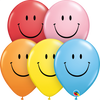 Balloon Bright Smileys Latex 11" Pack of 25 (Uninflated)