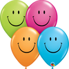 Balloon Bright Smileys Latex 11" Pack of 25 (Uninflated)