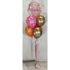 5 Balloon Bouquet - Bubble Crown - This item can't be purchased online - Please call to arrange delivery.