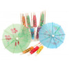 Cocktail Parasols Assorted Colours - Pkt 9 