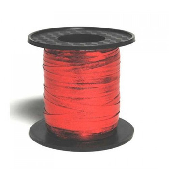 Balloon Curling Ribbon Roll 225mt - Metallic Red