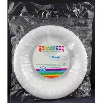 Bowl - White (180mm) pkt 25