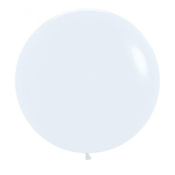 60CM Latex Balloon Standard White (Uninflated)