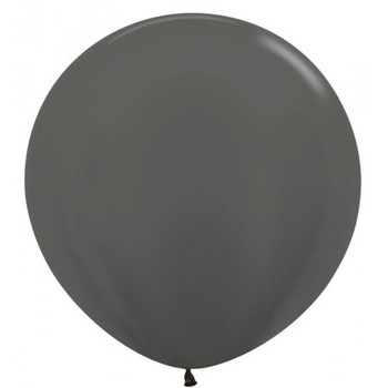 90CM Latex Balloon Metallic Graphite