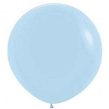 90CM Latex Balloon Matte Pastel Blue (Uninflated)