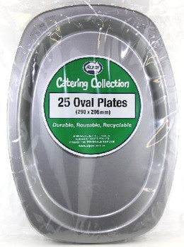 Plate Oval 12" Silver (315mm x 245mm)