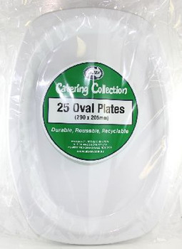 Plate Oval 12" White (315mm x 245mm)