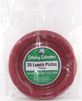 Plate Entree/Lunch - Burgundy Pk 25 180mm