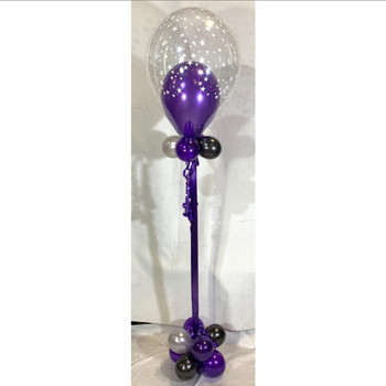 Balloon In A Balloon With Cluster Balloons -  This item can't be purchased online - Please call to arrange delivery.