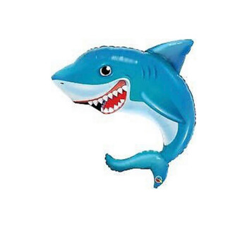 Balloon Foil Supershape Shark Curled (Uninflated)