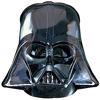 Balloon Foil Supershape Darth Vader Head (Uninflated)
