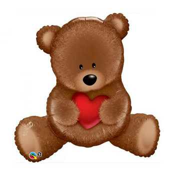 Balloon Foil Supershape Bear Hugging Heart 