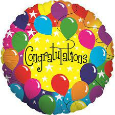 Balloon Foil 18" Congratulations Balloon Print 