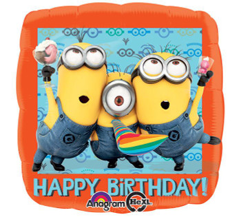 Balloon Foil 18" Happy Birthday Minions 