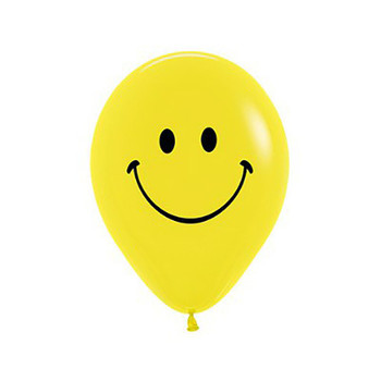Balloon Smiley Face 11" Pack of 10 (Uninflated)