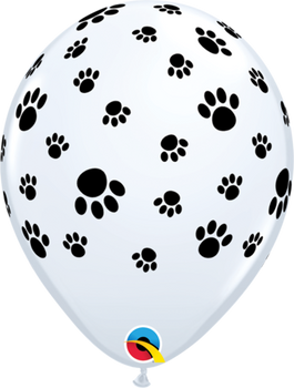 Balloon Paw Prints-a-Round 11" Pack of 10 (Uninflated)