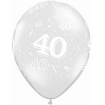 Balloon Diamond Clear 40-a-Round 5" Pack of 25