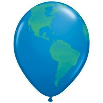 Balloon Earth 11" Pack of 10 (Uninflated)