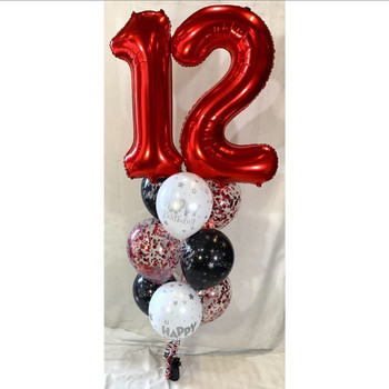 Double Digit + 9 Latex Balloon Bouquet - This item can't be purchased online - Please call to arrange delivery.