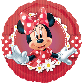 Balloon Foil 18" Minnie Mouse Red (Uninflated)