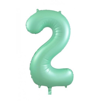 Balloon 34" (86cm) Number 2 Matte Mint (Uninflated)