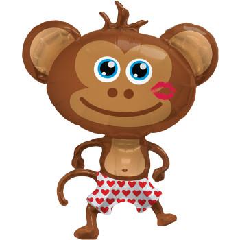 Balloon Foil Supershape Hunky Monkey (Uninflated)