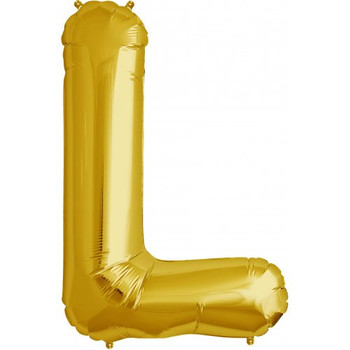 Balloon 34” (86cm) Letter L Gold