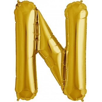 Balloon 34” (86cm) Letter N Gold