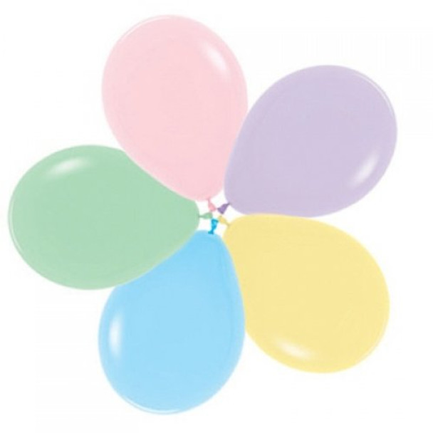 Balloons Pkt 25 - Mixed Pastel (Uninflated)